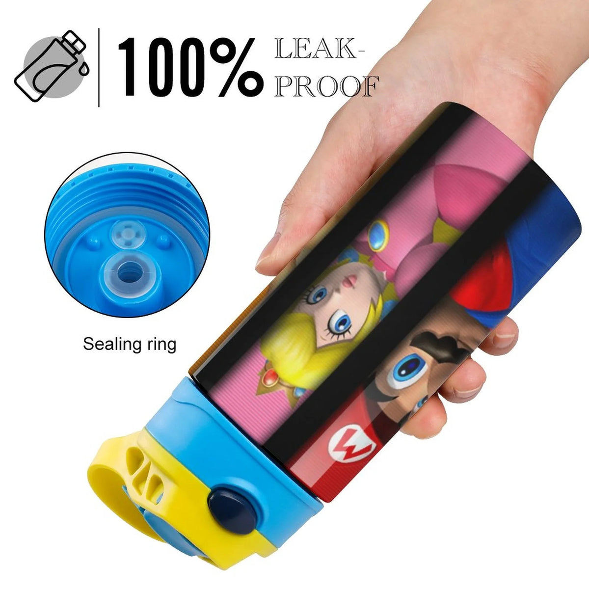 Insulated Stainless Steel Water Bottle With Straw P5229