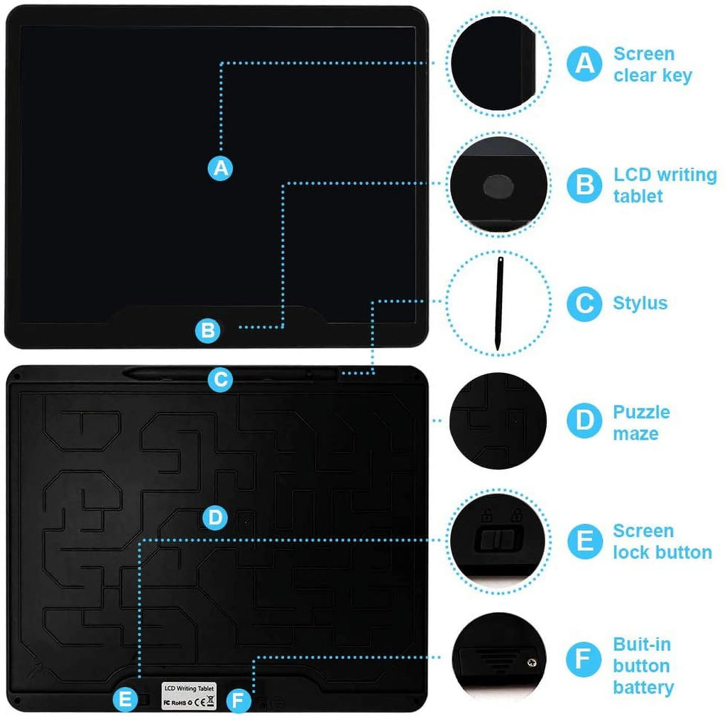 15 Inch LCD Writing Tablet Black T1888