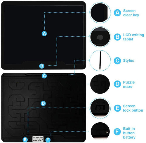 15 Inch LCD Writing Tablet Black T1888