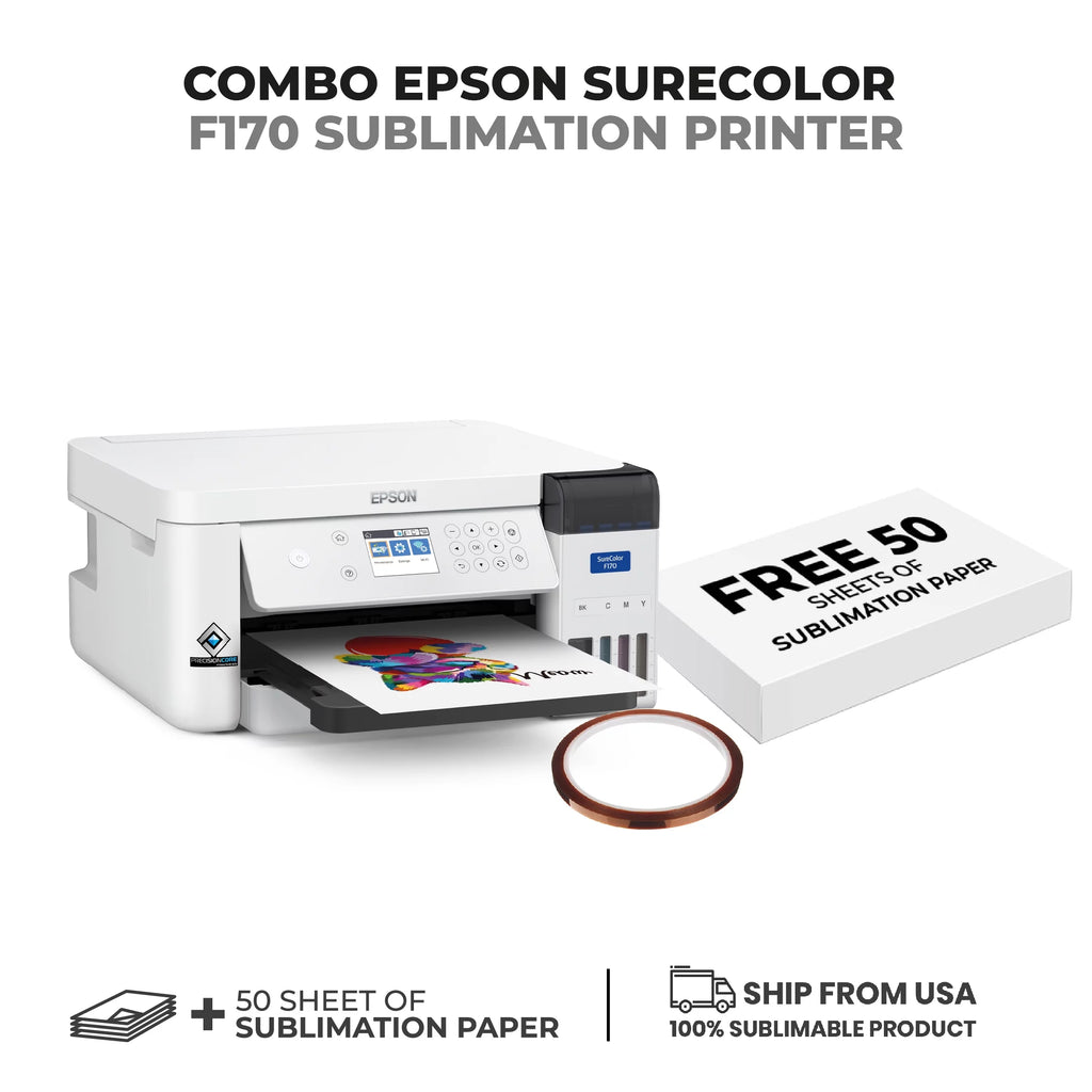 Dye Sublimation Printer with Sublimation Paper and Thermal Tape C24731