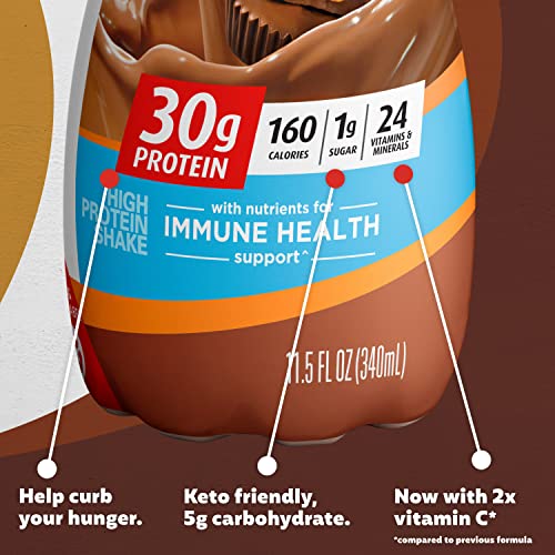 Café Latte Protein Shake 30g Protein 1g Sugar 11.5 fl oz 12 Pack Z30716