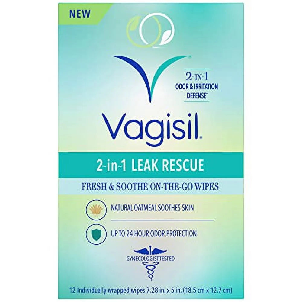2-in-1 Hypoallergenic Feminine Wipes 12 ct D296603