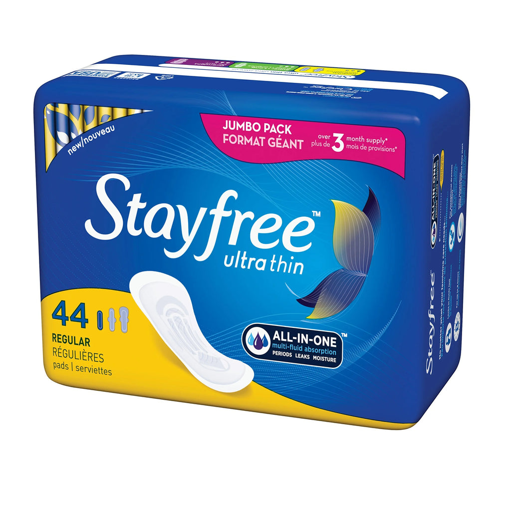 Ultra Thin Regular Wingless Pads, 44 Count (Pack of 4) U36344