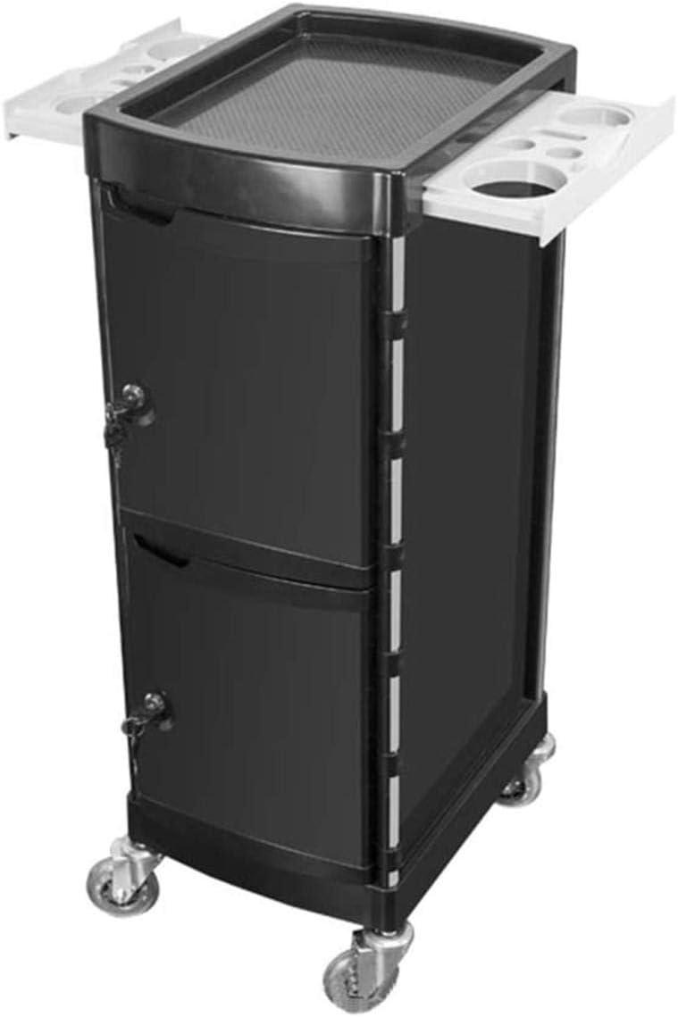 6 Drawers Rolling Cart with Lockable Cabinet Door D902