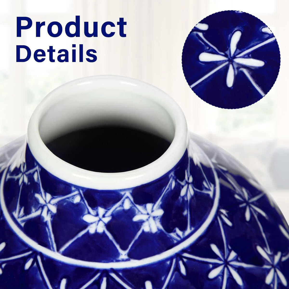 Blue and White Porcelain Ceramic Vases B832808