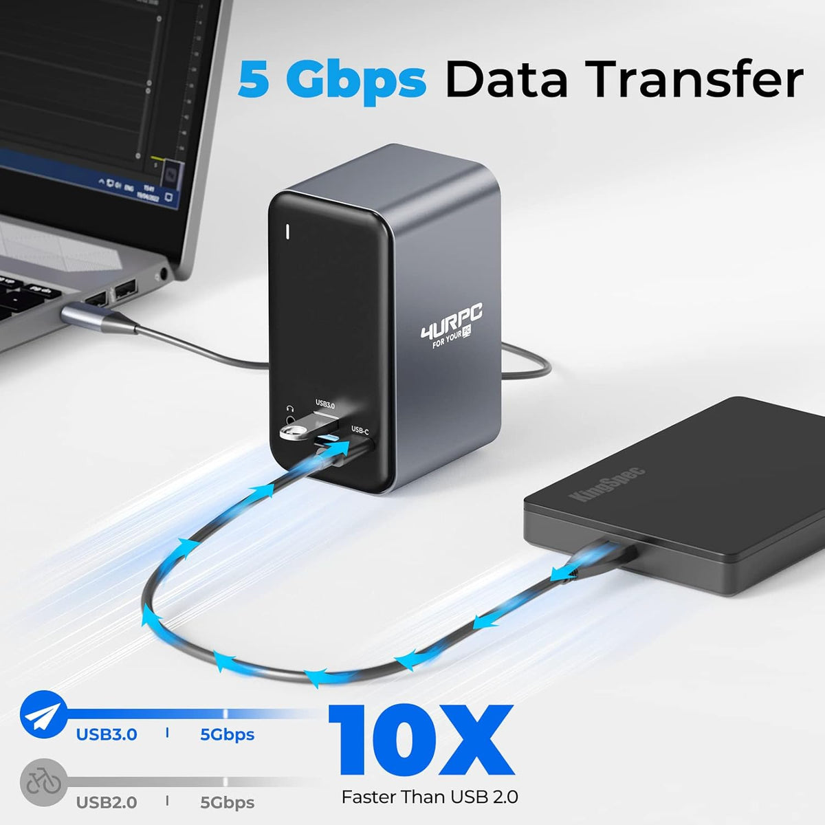 15-in-1 USB C Docking Station with Dual HDMI, VGA, USB, RJ45 F935
