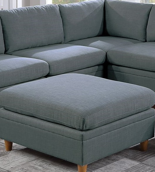 8pc Sectional Set Armless Chair Ottoman Wedge Couch V720406