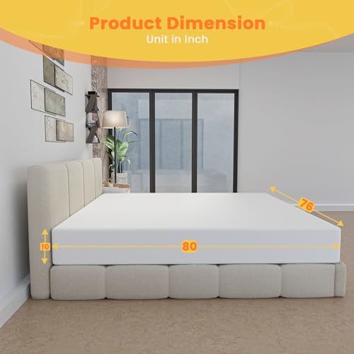 10 Inch Gel Memory Foam Queen Mattress P1705