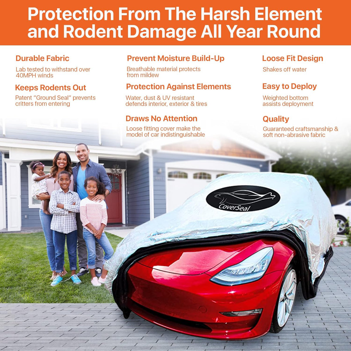 Heavy Duty Outdoor Car Cover K21834