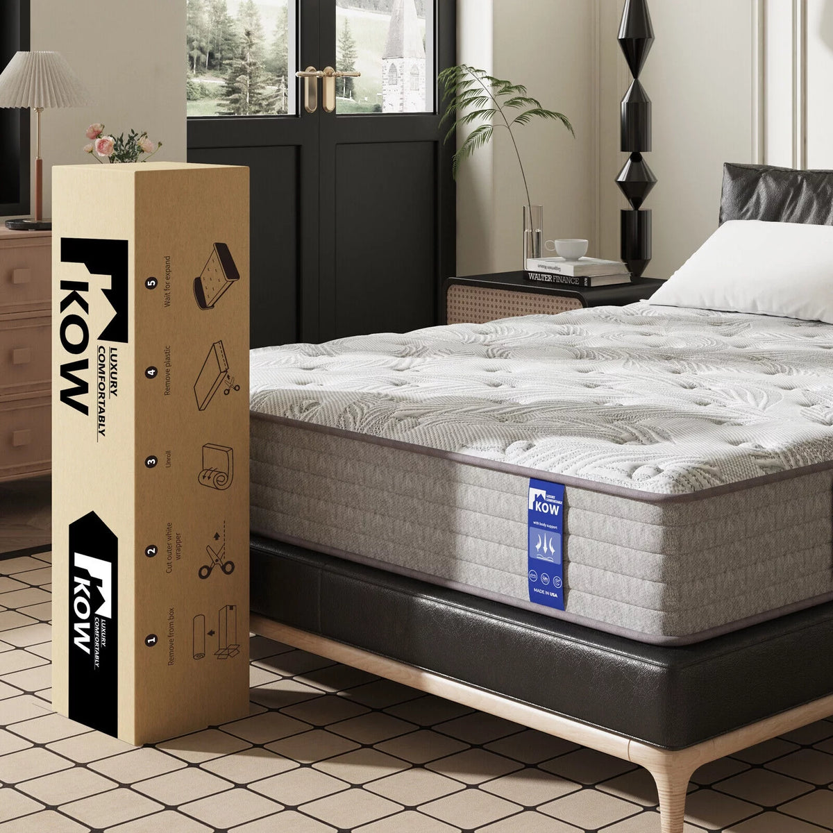 12 inch Hybrid Twin XL Medium Firm Mattress O931