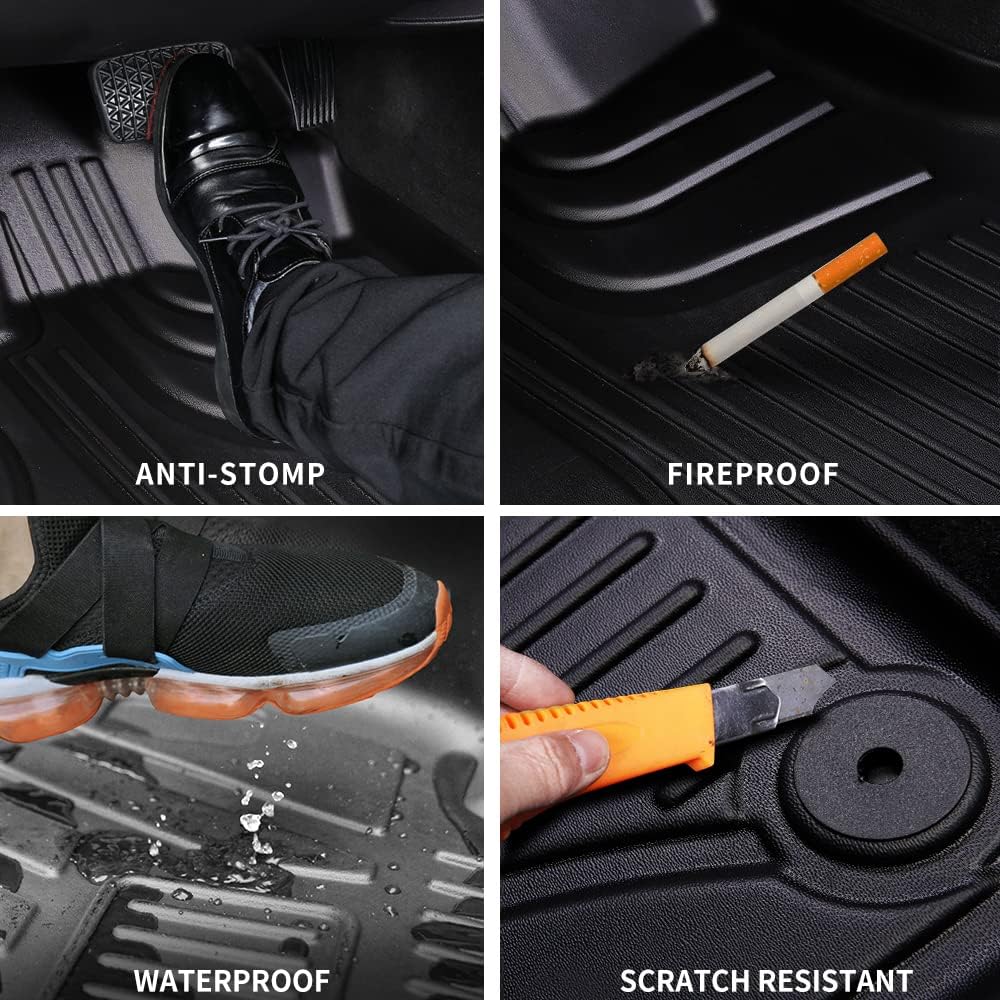 Black TPE Car Floor Liners H39897