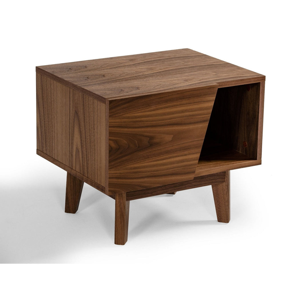 Walnut 1 Drawer Nightstand H4229