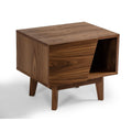 Walnut 1 Drawer Nightstand H4229