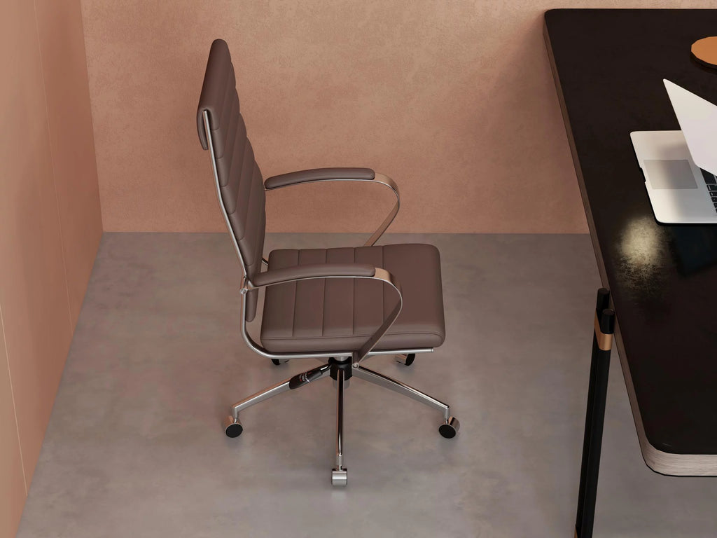 Brown Leather Ergonomic Executive Office Chair T902