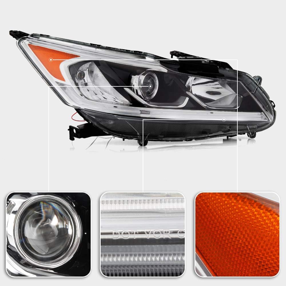 Projector Headlight Assembly Passenger Side Y140908