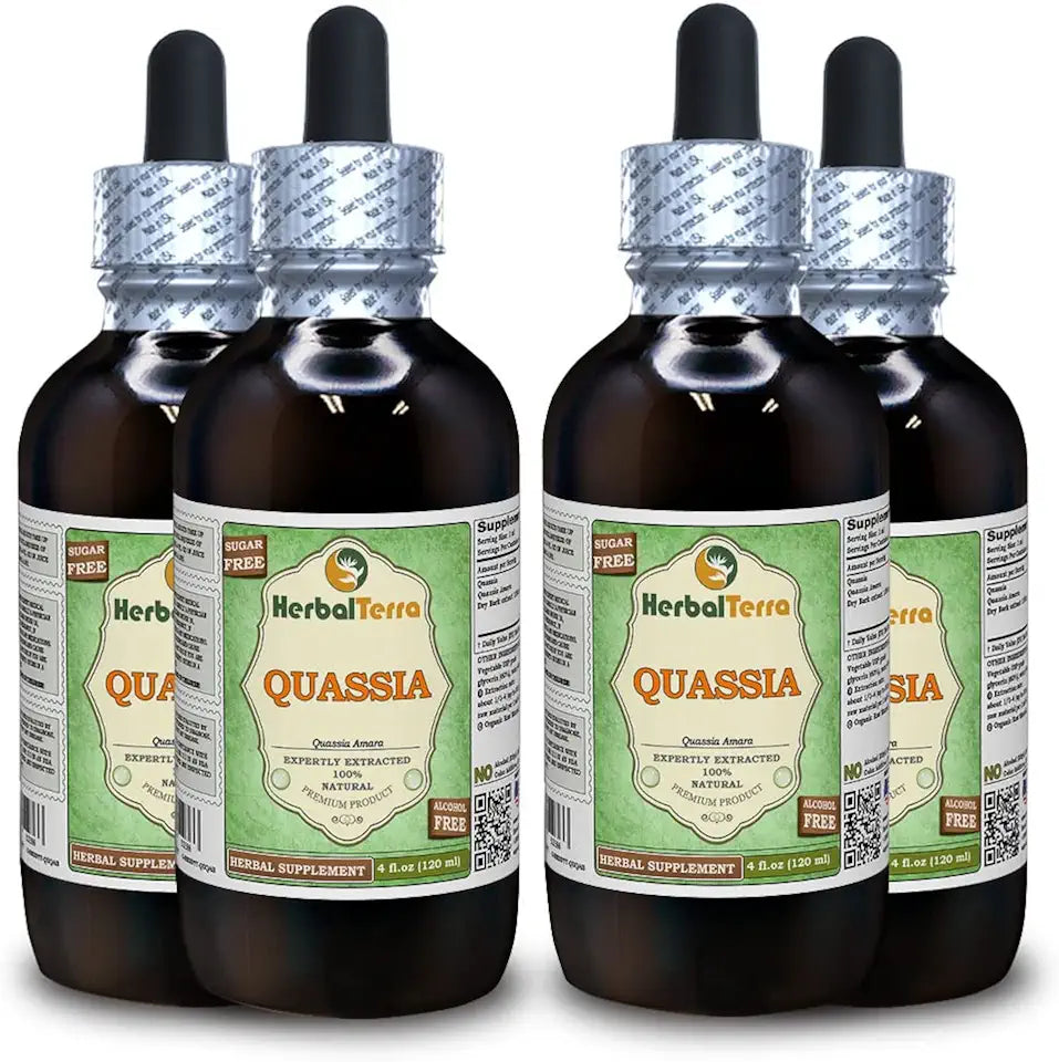 Quassia Dried Wood Alcohol-Free Liquid Extract 4x120 ml L734