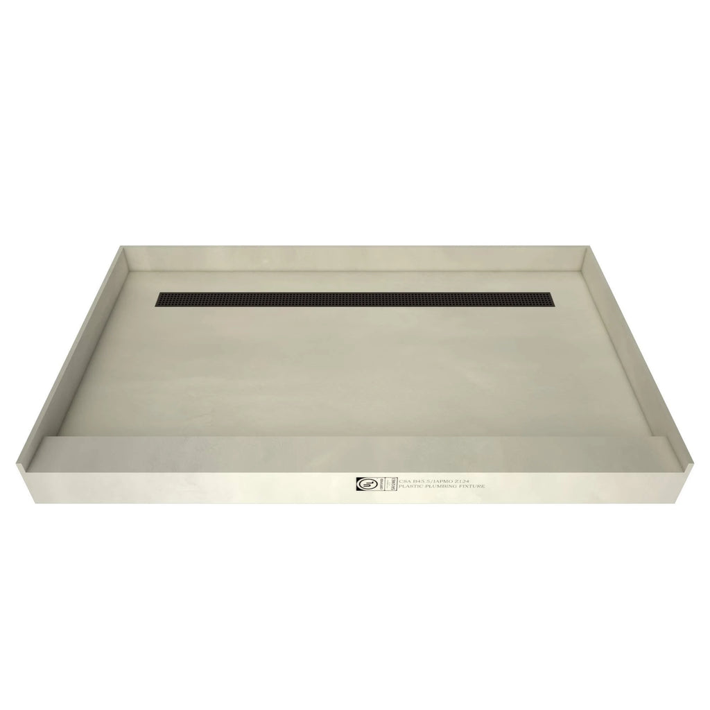 48x22 Rectangular Shower Base with Oil Rubbed Bronze P185588