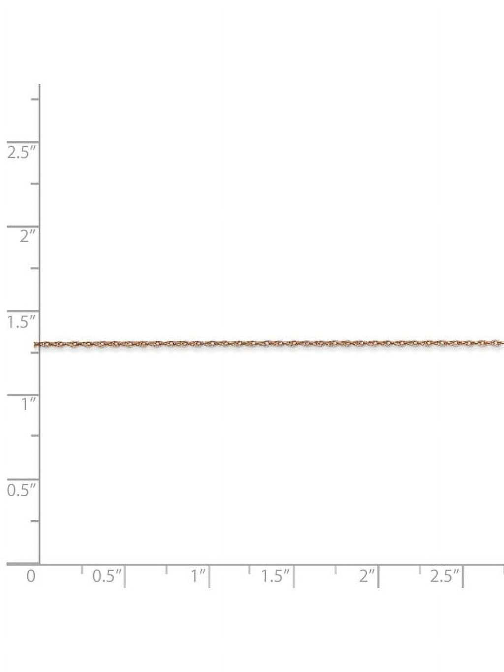14k Rose Gold Thin Cable Rope Chain - 20 Inch N5378