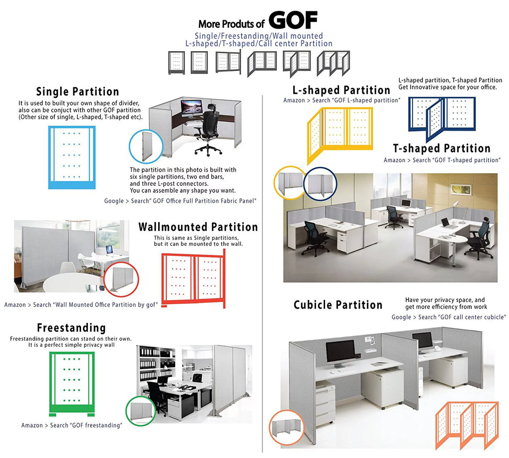 T-Shaped Freestanding Room Divider V5282