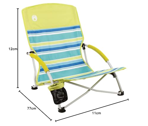 Lightweight Beach Chair with Cup Holder and Carry Bag I2925