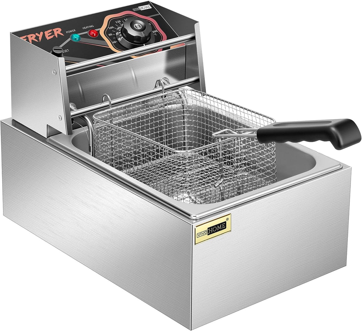 2500W 10.6 QT Electric Deep Fryer with Removable Basket P33254