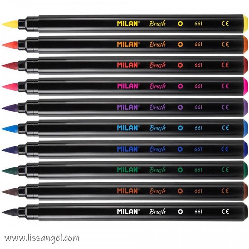 Brush Tip Fibrepens - Pack 10 Units F7164