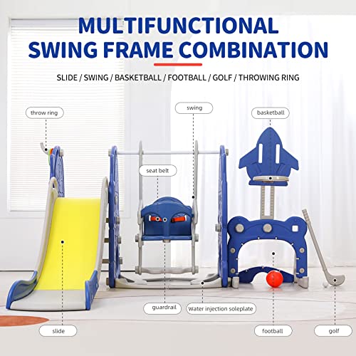 8 in 1 Toddler Slide and Swing Set P28022