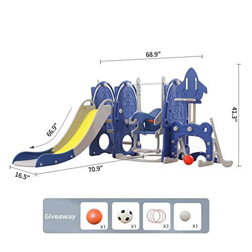 8 in 1 Toddler Slide and Swing Set P28022