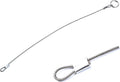 Stainless Steel Lanyard Cable Tether 2 Loops with Quick Release Ring Rubber Coating 12 (30.5cm) Set of 10 W4226