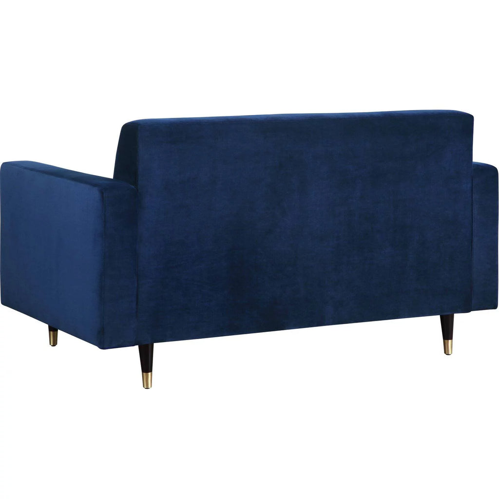 Gray Velvet Loveseat R6133