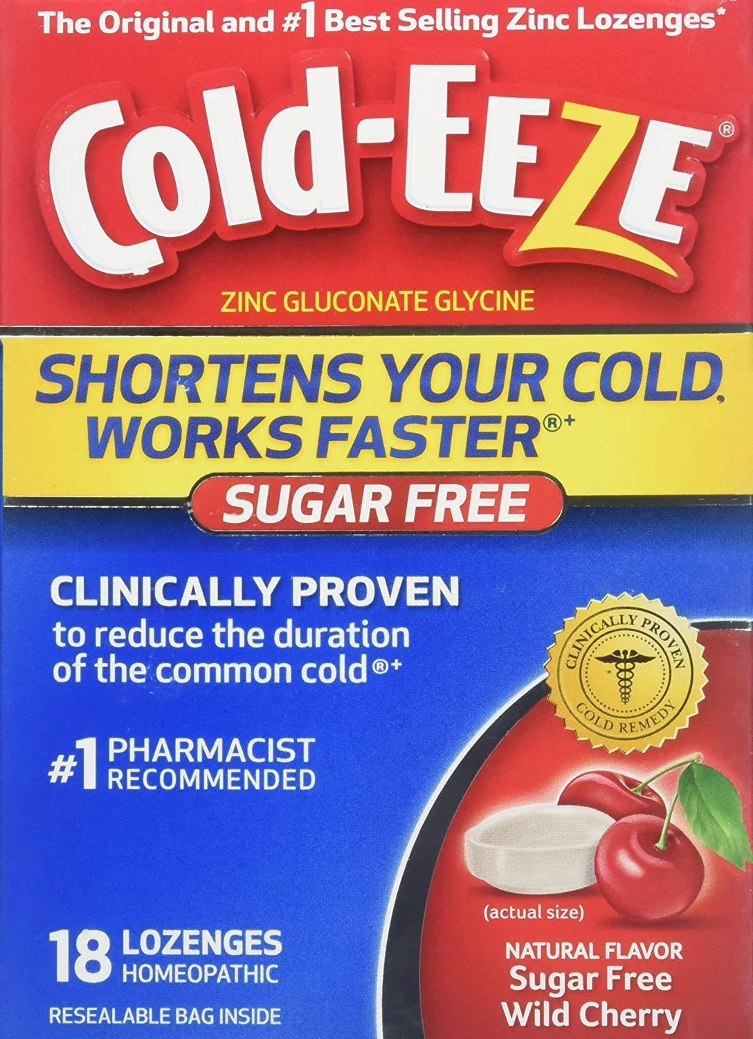 5 Pack Sugar Free Lozenges 18 Count each T4819