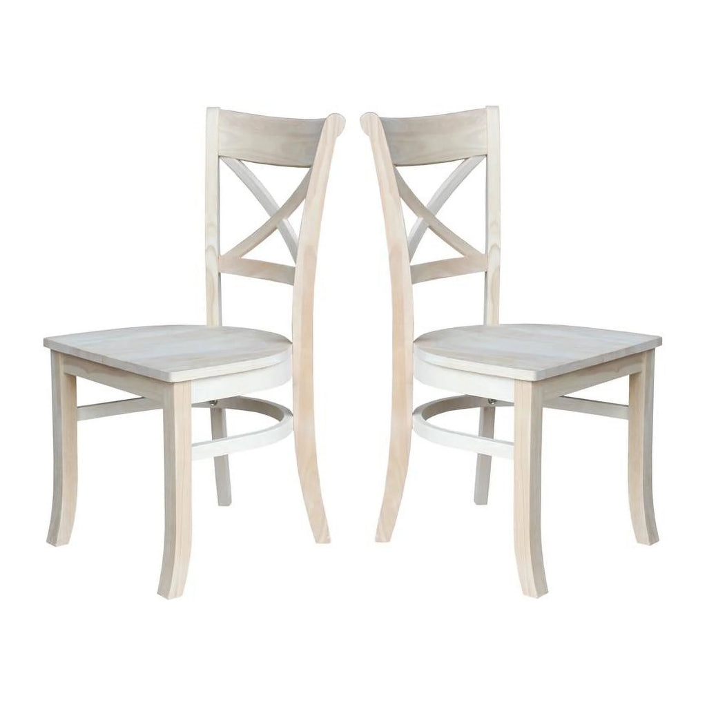Set of Two X-Back Chairs B931795