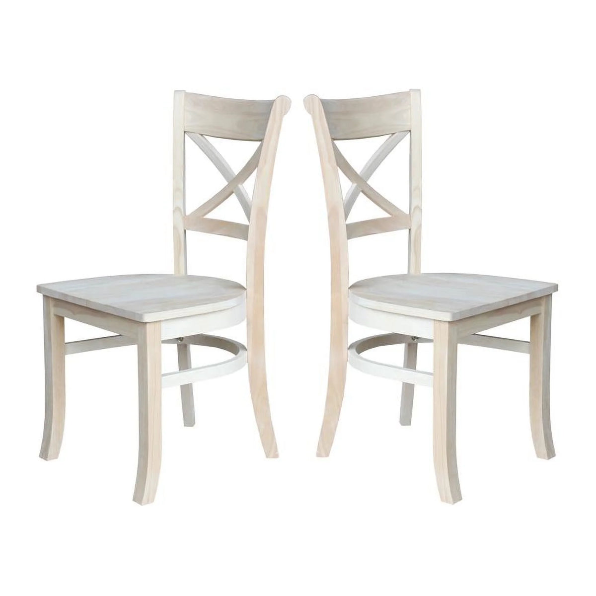 Set of Two X-Back Chairs B931795