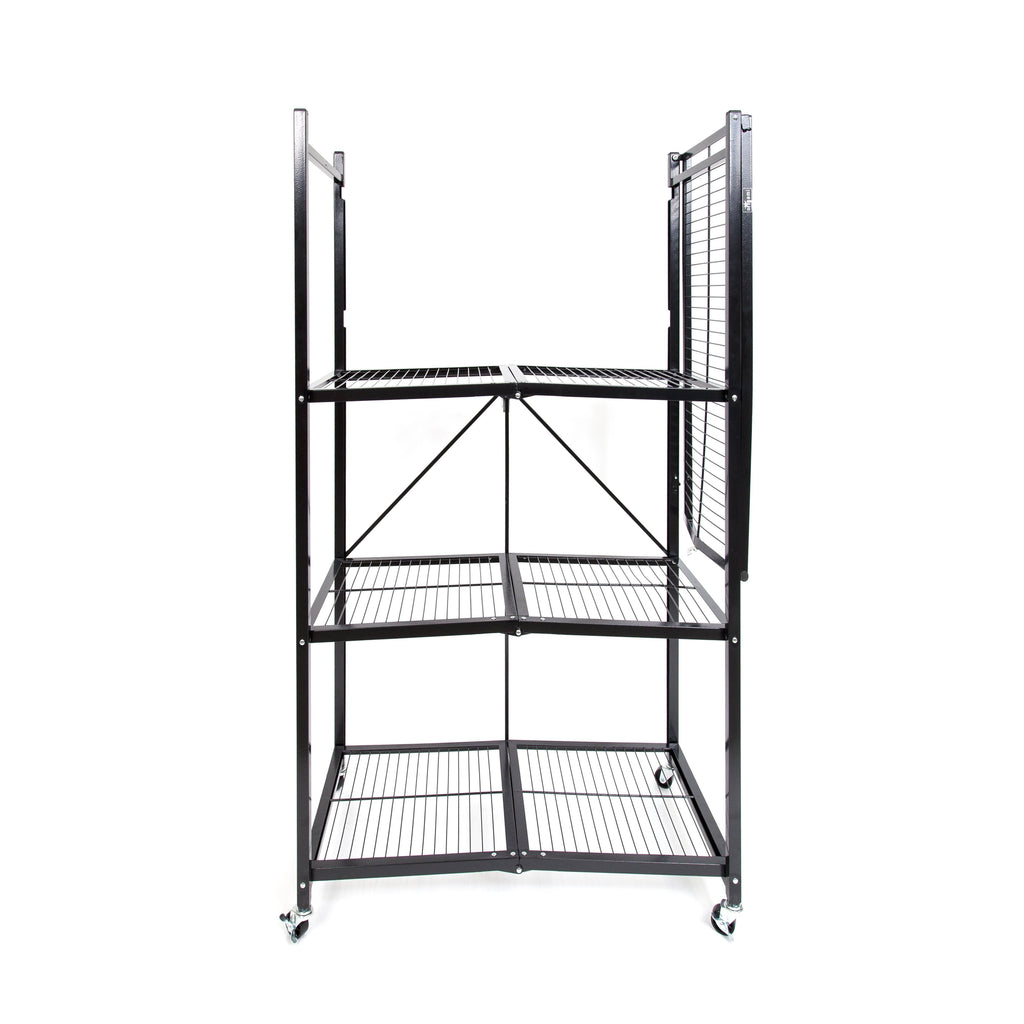 Large 4-Tier Heavy-Duty Rack with Casters Red U7262
