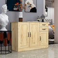 Wood Buffet Sideboard Cabinet with Adjustable Shelves S18352