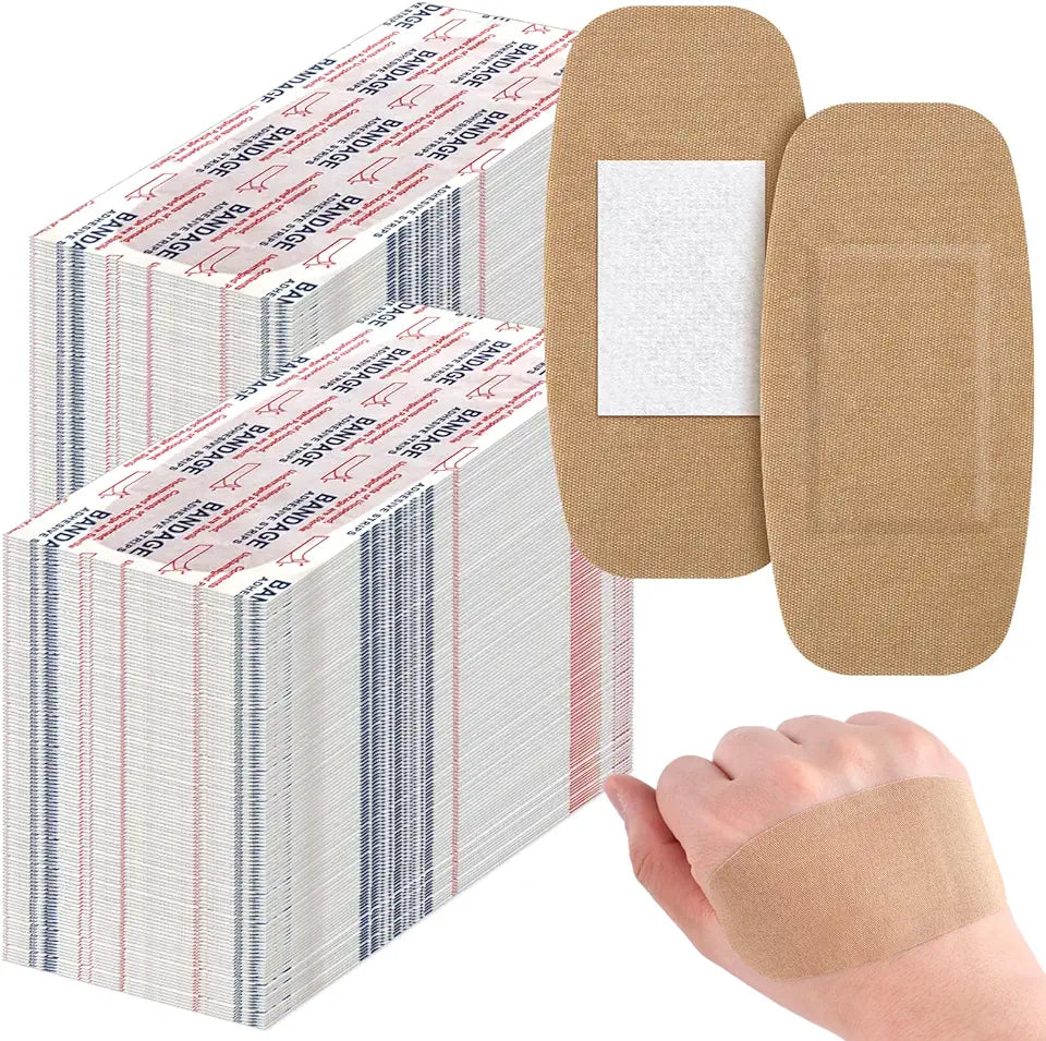 600 Pcs Large Flexible Adhesive Fabric Bandages 2 x 4 Inch K999