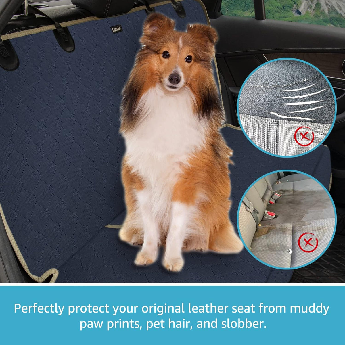 XL Nonslip Waterproof Dog Car Seat Cover, Pack of 2 V55450