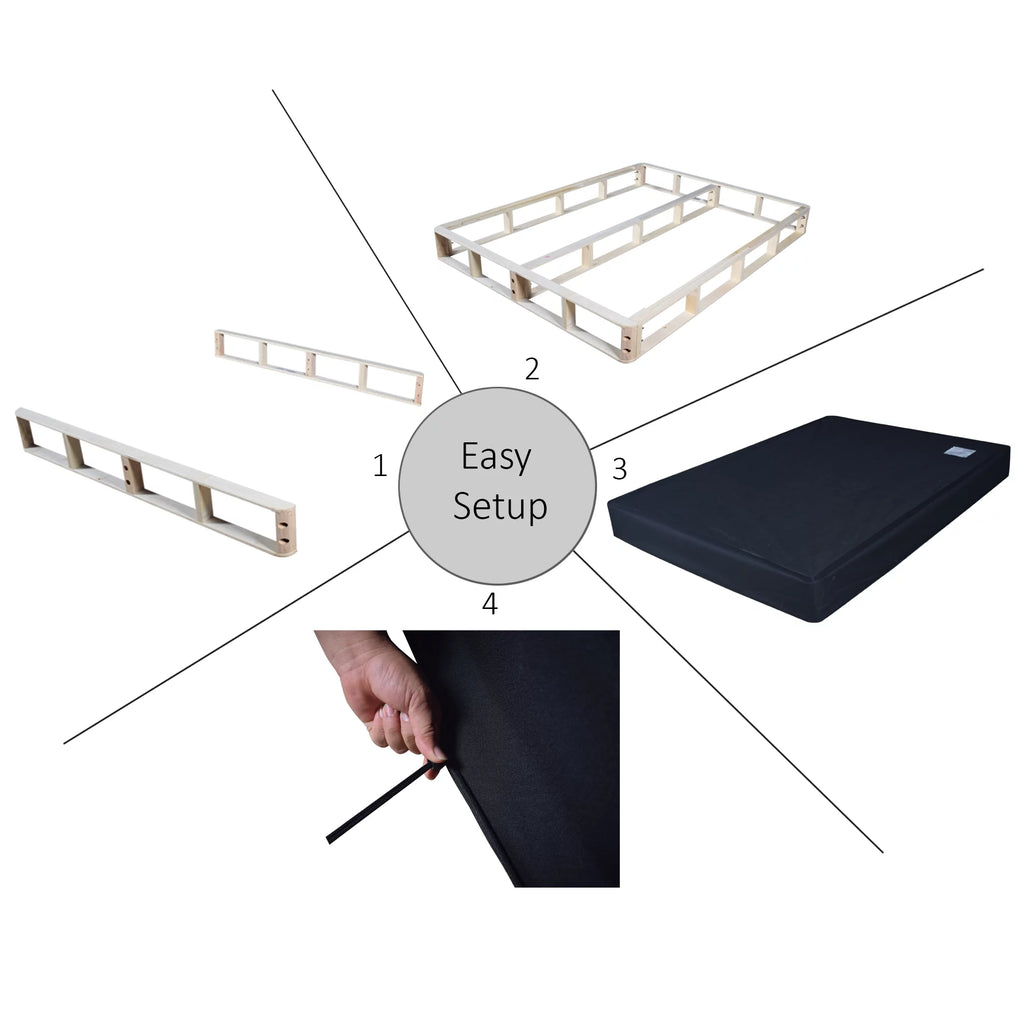 Queen Size Wooden Box Spring Y919312