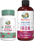 Cherry & Raspberry Multivitamin Gummies & Berry Iron Liquid Supplement Q94098