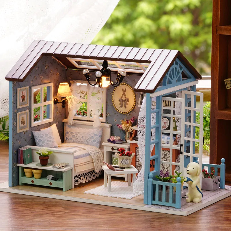 Doll House DIY Miniature Dollhouse Toy Furnitures U883