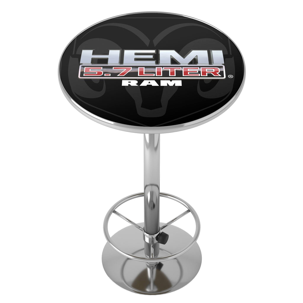 Round Bar Table with Metal Base V3663