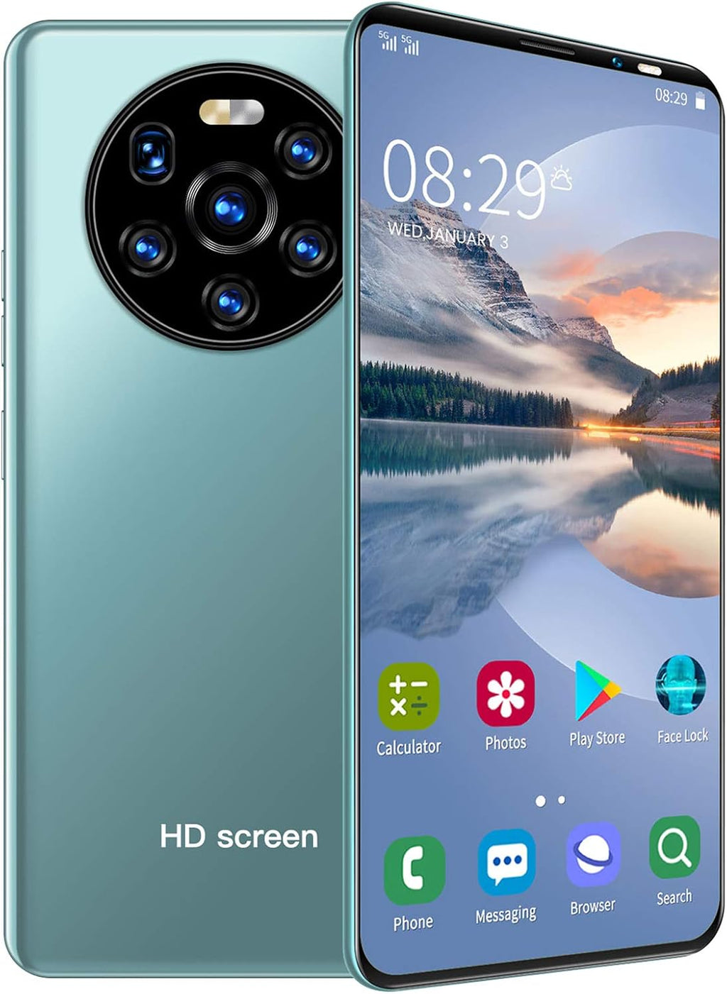 Unlocked Smartphone 5.45" HD Full Screen Dual Card Slot Pack of 2 Y4580