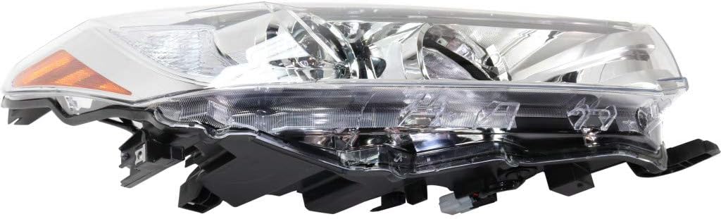 Passenger Side Headlight with Chrome Accent R276