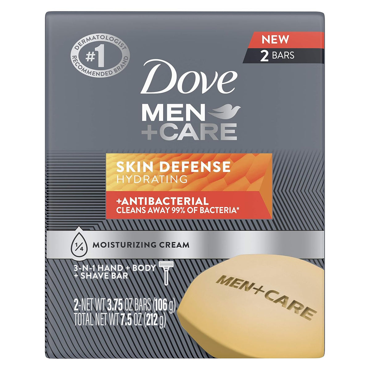 3.75 oz Cream Soap Bar, 2 Count T47001