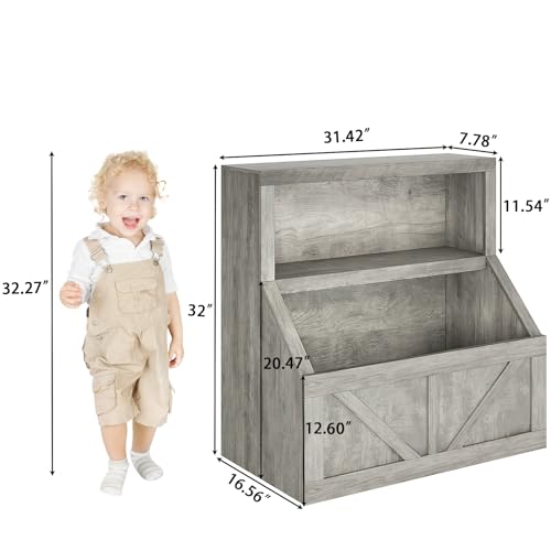 Wooden Kids Bookshelf and Toy Storage X6082
