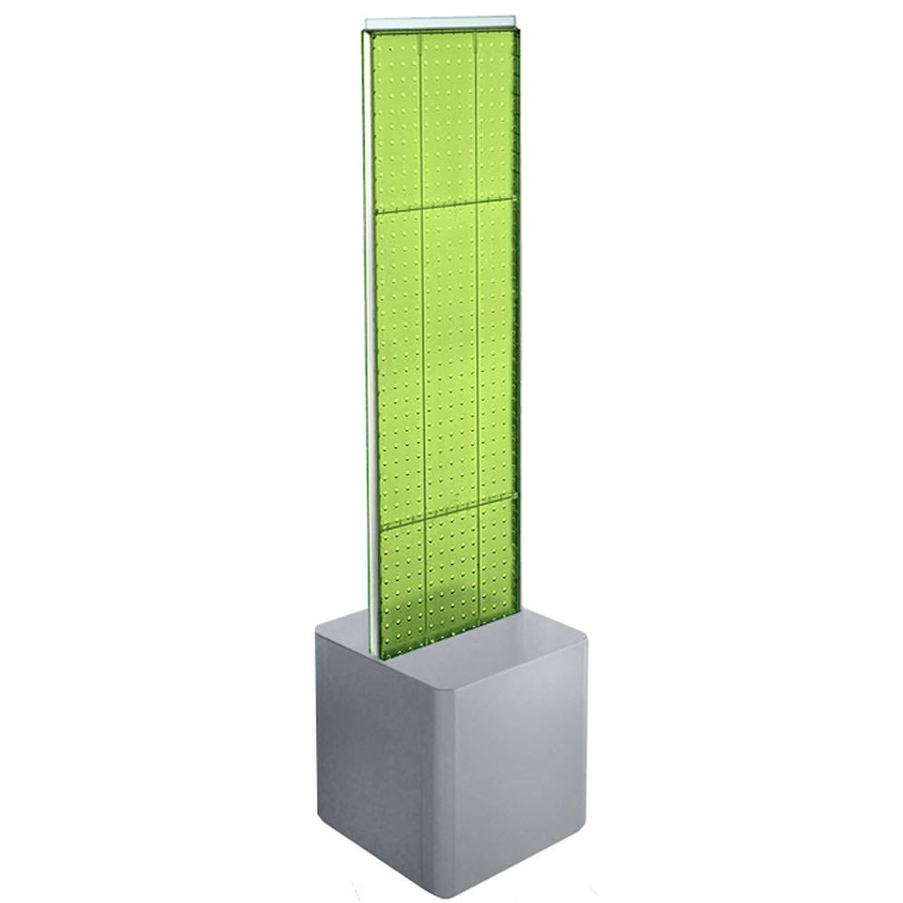 Green Two-Sided Pegboard Floor Display J720
