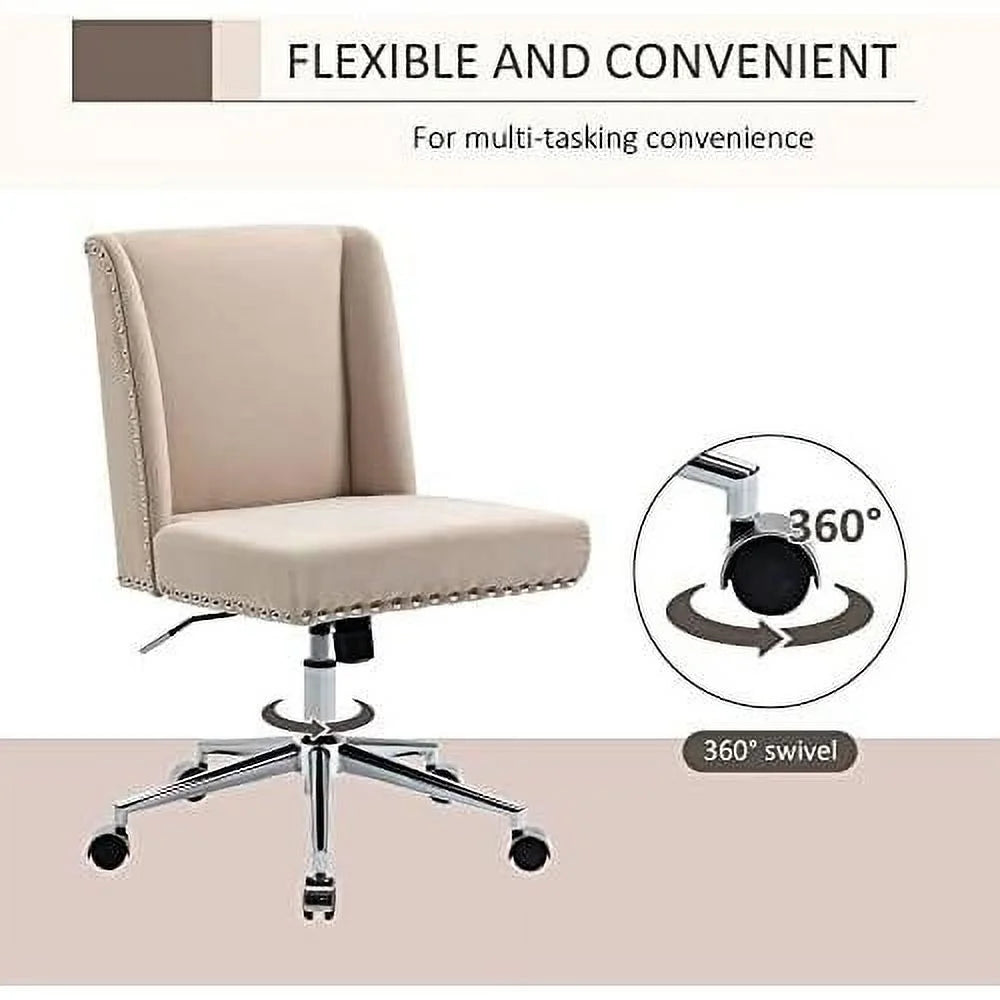Beige Task Chair with Tilt and Adjustable Height O374554