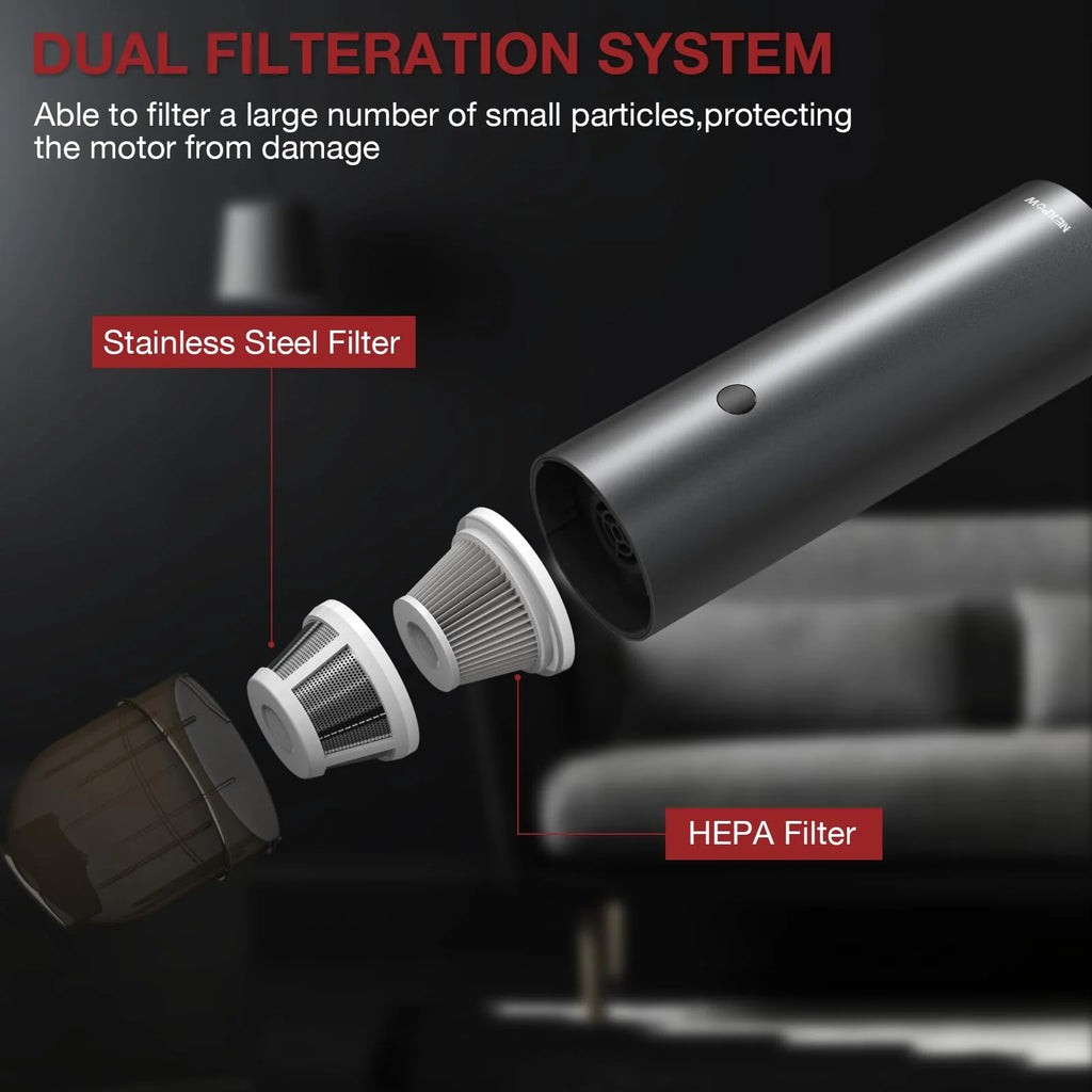Portable Handheld Car Vacuum with Detachable Power Bank P666536