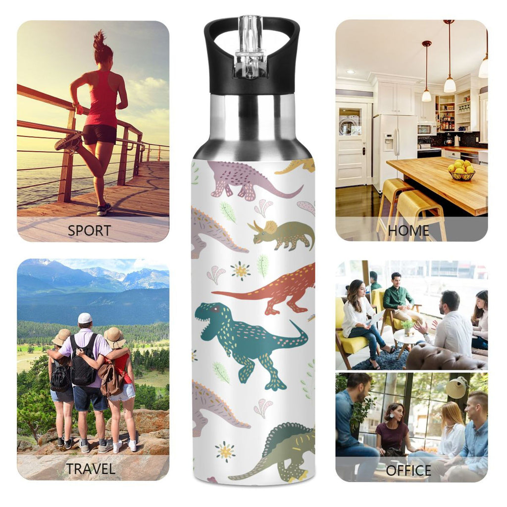 Stainless Steel Insulated Water Bottle with Straw Lid R5952