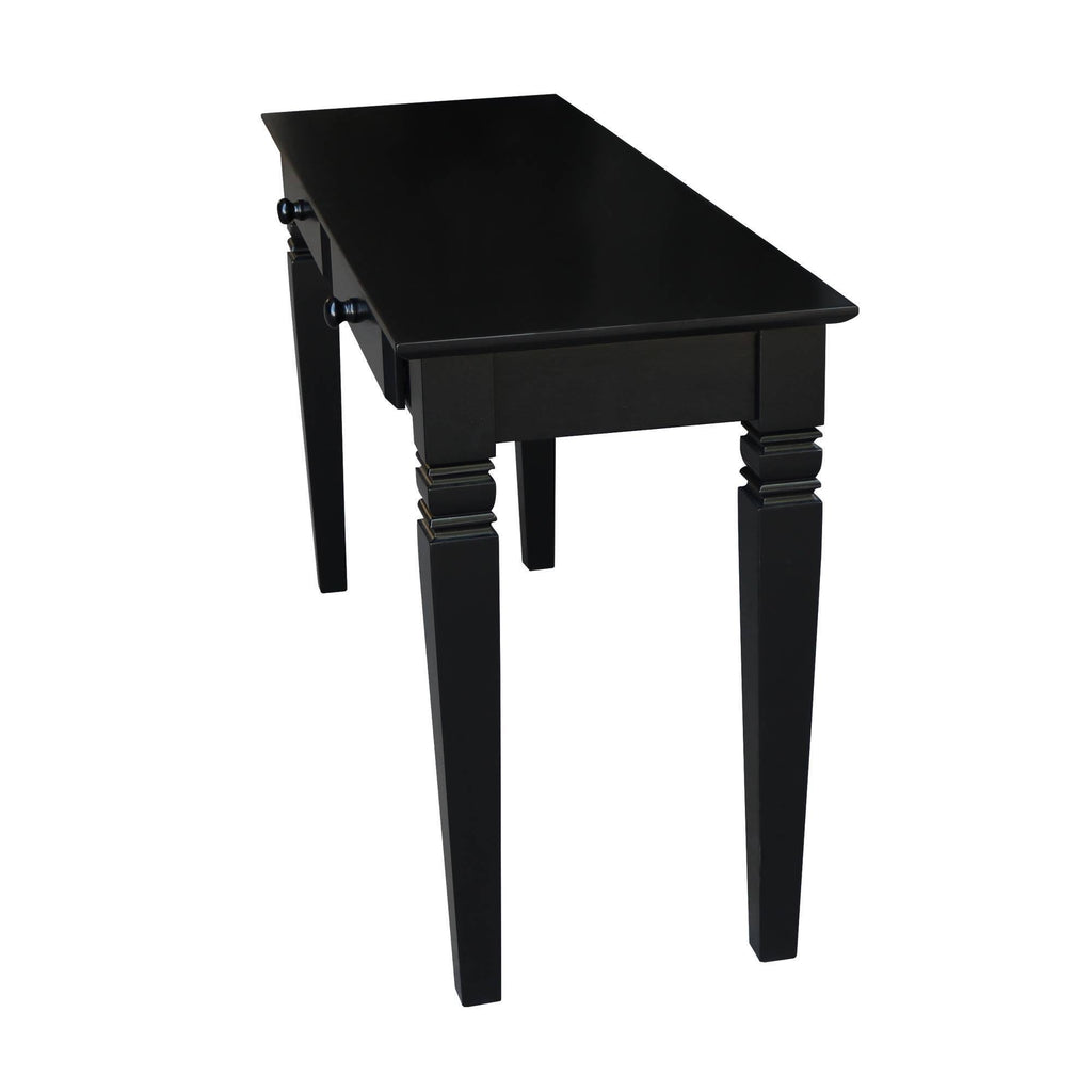Black Console Table with 2 Drawers P455257